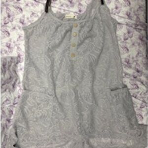 Mine Gray lace Mini Dress